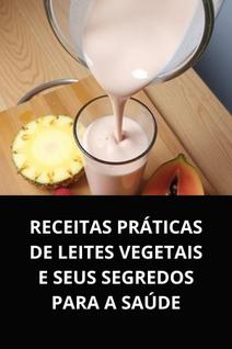 Livro receitas práticas de leites vegetais e seus segredos para a saúde