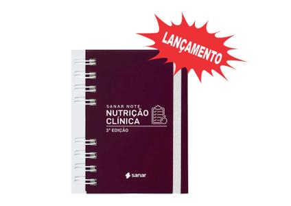 Livro Sanar Note Nutrição Clínica 3ª Edição Lançamento 2024 Capa Dura Espiral Bolso Colori