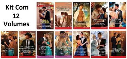 Livros Romance Harlequin Kit com 12 Unidades Sem Repetição