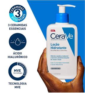 Loção Hidratante CeraVe Peles Secas e Extra Seca Sem Perfume