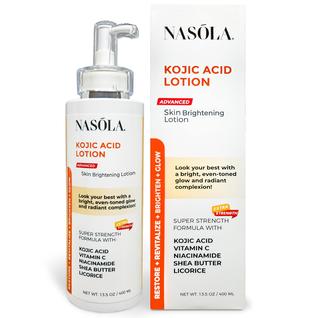 Loção Nasola Kojic Acid Natural para Clarificar a Pele com Vitamina C