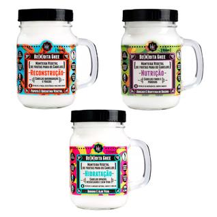 Lola Cosmetics Be(m)dita Ghee Kit 350g - Hidratação + Nutrição + Reconstrução