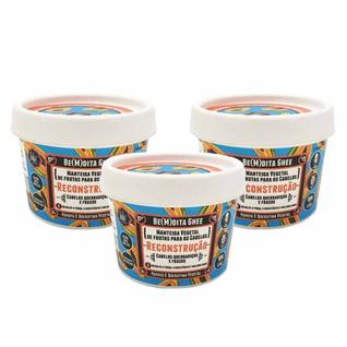Lola Cosmetics Be(m)dita Ghee Papaya e Queratina Vegetal Kit - Máscara de Reconstrução Com