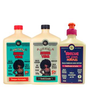 Lola O Umidificador Que Sabia Demais 250ml + Meu Cacho Minha Vida Sh 500ml + Cond 500ml