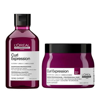 LOréal Professionnel Curl Expression Kit  Shampoo Antirresíduos + Máscara Rich