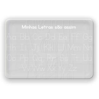 Lousa Acrílico Atividade Infantil Pontilhada Caixa Alta
