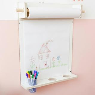 Lousa Criativa Infantil estilo Montessori para Desenho e Pintura Branca DUO