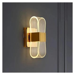 Luminária De Parede Acrílica LED Ajustável Três Cores Estilo Boho Para Sala De Estar, Corr
