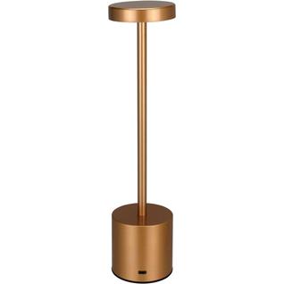 LUMINARIA DECORATIVA ENFEITE DE MESA LED USB HOME&CO METAL 34x8x8cm OURO ROSÉ