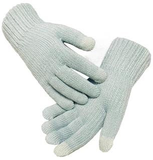 Luva de Frio Par Lã Touch Screen Celular Esquenta Inverno Luvas Moto Cinza