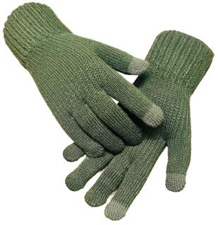 Luva de Frio Par Lã Touch Screen Celular Esquenta Inverno Luvas Moto Verde