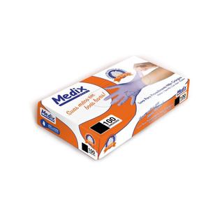 Luva de procedimento nitrílica sem pó g azul (c/100 unds) - medix