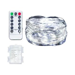 Luzes De Fada Com Fio De Cobre Reguláveis 50-300 LEDs, Operadas a Bateria, Com Efeito Cint