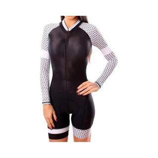 Macacão de Ciclismo Feminino KAFITTA de Manga Longa para Corrida de Estrada no Outono