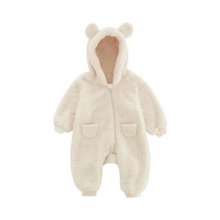 Macacão De Fleece Com Capuz Para Bebê Primavera Outono Manga Longa Roupas De Casa Para Men