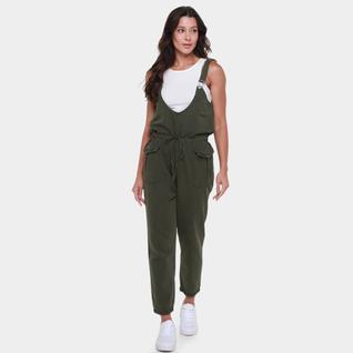 Macacão Longo Cambos Liso Feminino
