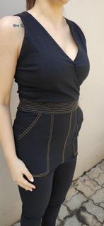 Macacão preto jeans tam. G