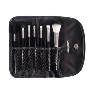 Macrilan KP1-3E Kit  7 Pincéis de Maquiagem + Necessáire Preta