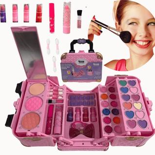Maleta de Maquiagem dos Sonhos Sombra Batom Brilho Menina Infantil Teen Presente