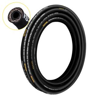 Mangueira de borracha em espiral VEVOR 1/4 x 100 pés 5800 PSI, trança de 2 fios
