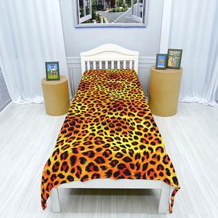 Manta Fleece Animal Leopardo Print Super Macia Toque Suave