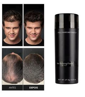 Maquiagem Capilar em Pó Queratina para Cobrir Falhas e Couro Cabeludo Ralo Efeito Natural