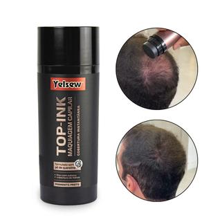 Maquiagem Capilar Pó Queratina Cobre Falhas 25g Preto Yelsew Masculino Cabeleireiro Barbea