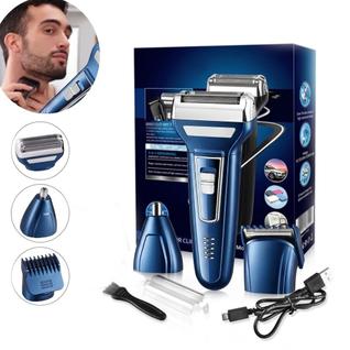 Máquina Barbear 3x1 Barba Nariz Cabelos Pelos Bivolt Recarregavel