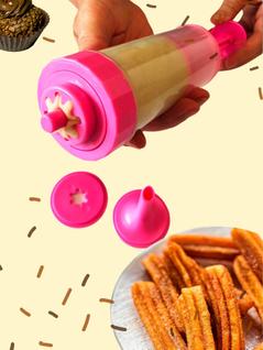 Máquina de Fazer Churros Fácil Caseiro Manual - Cores Sortidas