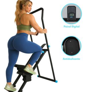 Máquina Escalada Simulador Caminhada Dobrável 130kg Escada