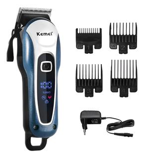Máquina Kemei 1995 Profissional Sem Fio Motor Potente Corte Rápido Preciso Alto Desempenho