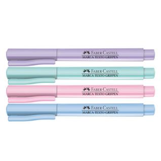 Marca Texto Tons Pastel Sortidos Faber Castell - papelaria material escolar marca-texto pa