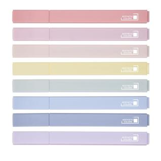 Marcadores LivDeal Aesthetic 8 cores, largura de linha de 4 mm