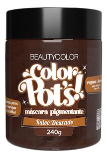 Máscara Beautycolor Color Pots Ruivo Dourado 240g