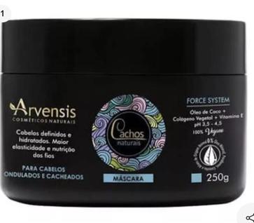 Mascara Cachos Naturais (ondulados E Cacheados) Arvensis Vegano 300gr