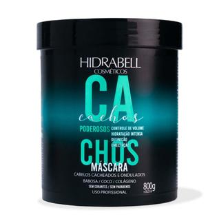 Máscara Cachos Poderosos 800g Hidrabell - Definição, Hidratação e Umectação dos Cabelos Ca