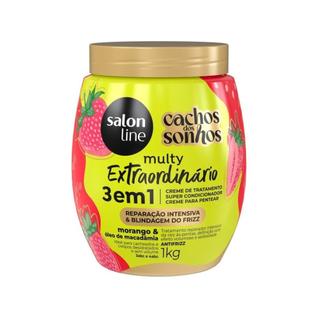 Máscara Capilar Salon Line Morango 3 Em 1 Multy Extraordinário 1kg
