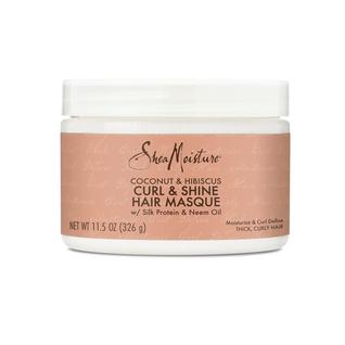 Máscara Capilar SheaMoisture Coconut & Hibiscus - 340ml - Para Cabelos Cacheados Secos