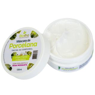 Máscara Clareadora de Porcelana Bioilha  Dolomita e Óleo de Rosa Mosqueta  Clareia Mancha,