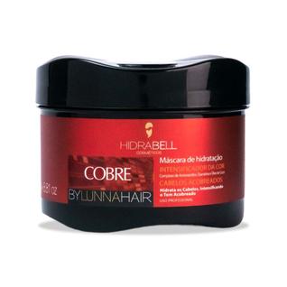 Máscara Color Intensificador do Tom Ruivo Cobre 250g Hidrabell Realça Tom Acobreado Proteç