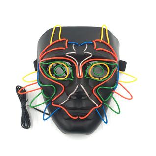 Máscara Cosplay Party Funny Scary Stereoscopic Owl Glow 18x18cm