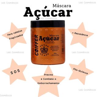 Máscara de Açúcar Coiffer Para Cabelos Emborrachados e Quebradiços