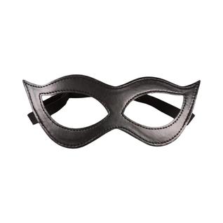 Máscara De Cosplay Gótica Preta Em Couro PU Com Elástico, Máscara Sexy Para Os Olhos, Aces