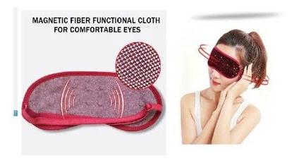 Máscara de Dormir Magnética Turmalina Alívio Fadiga Ocular Olheiras e Relaxamento Facial 1