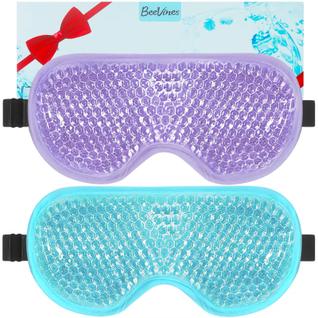 Máscara de gel para olhos BeeVines Cooling Ice para olhos inchados, pacote com 2
