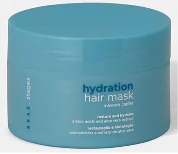 Máscara de Hidratação BRAÉ Stages Hydration 200g - Hidratação Intensa, Reparação Profunda,