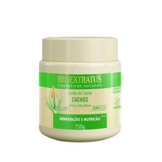 Máscara de Hidratação Capilar Cachos Babosa Macadâmia Nutrição Creme 250g Bio Extratus