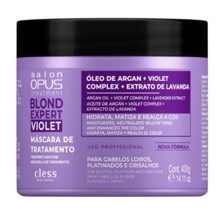 Máscara de Hidratação Salon Opus Blond Expert Violet 400g  Matizadora para Cabelos Loiros 