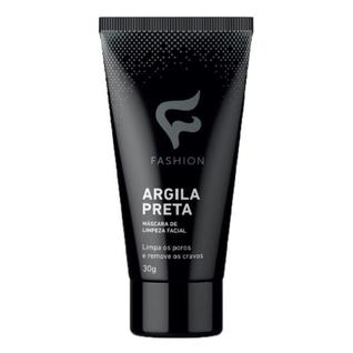 Máscara de Limpeza Facial Argila Preta Fashion 30g