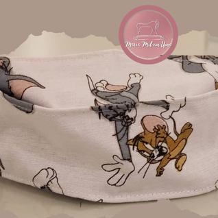Máscara de proteção respiratória não profissional de tecido tom e jerry